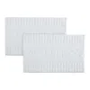 NAUTICA LOGO WHITE BATH RUG SET