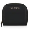 Nautica Logo Zip Wallet In Black