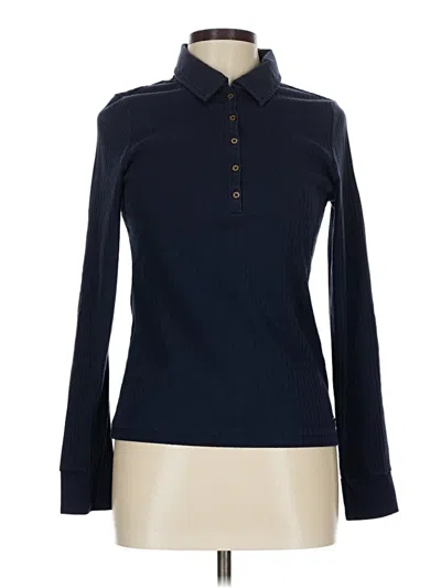 Pre-owned Nautica Long Sleeve Blouse In Blue