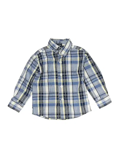 Pre-owned Nautica Kids' Long Sleeve Button Down Shirt In Blue
