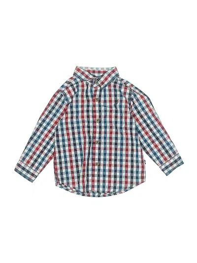 Pre-owned Nautica Kids' Long Sleeve Button Down Shirt In Blue