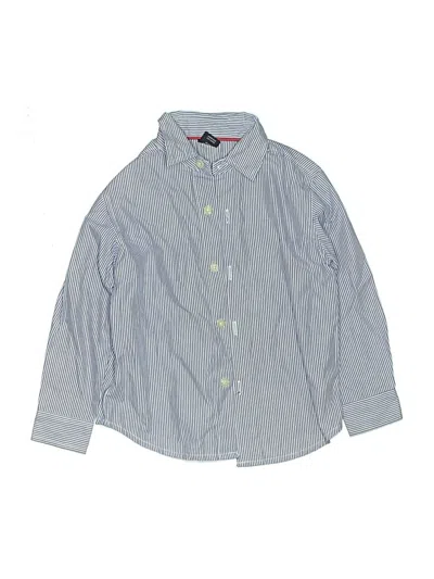 Pre-owned Nautica Kids' Long Sleeve Button Down Shirt In Blue