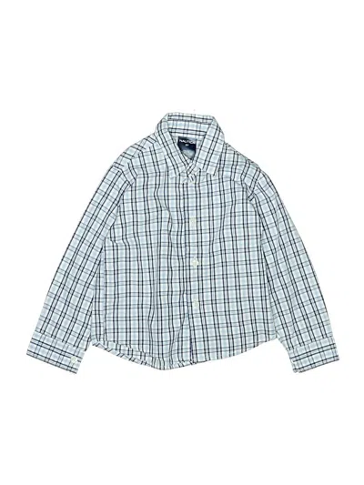 Pre-owned Nautica Kids' Long Sleeve Button Down Shirt In Blue