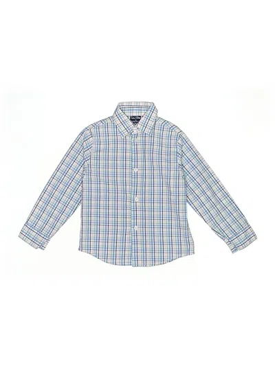 Pre-owned Nautica Kids' Long Sleeve Button Down Shirt In Blue