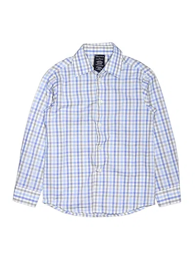Pre-owned Nautica Kids' Long Sleeve Button Down Shirt In Blue