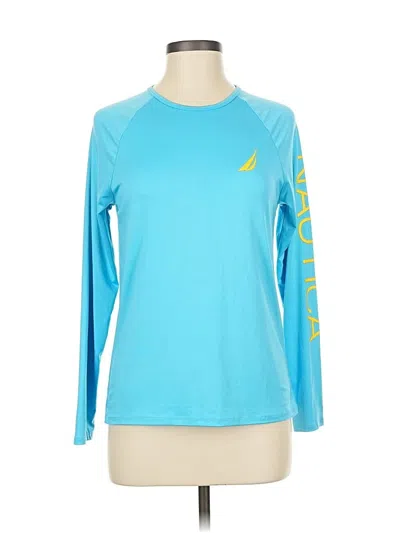 Pre-owned Nautica Long Sleeve T-shirt In Blue