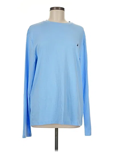Pre-owned Nautica Long Sleeve T-shirt In Blue