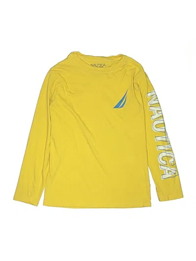 Pre-owned Nautica Kids' Long Sleeve T-shirt In Yellow