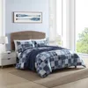 NAUTICA MASON PATCHWORK NAVY TWIN COMFORTER & SHAM SET