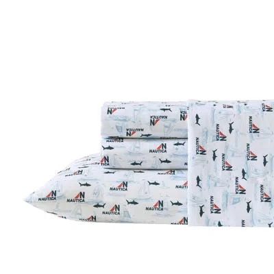 Nautica Maxon Blue Queen Sheet Set