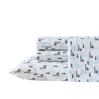 Nautica Maxon Blue Twin Sheet Set