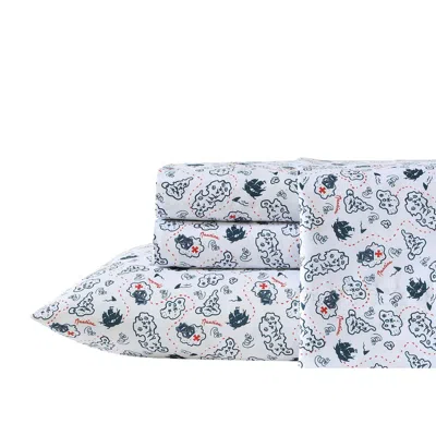 Nautica Maxon Map Navy Twin Sheet Set