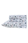 Nautica Maxon Map Print Microfiber Sheet Set In Navy Seas