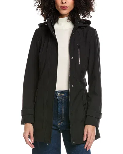 Nautica Medium Trench Coat In Black
