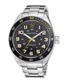 Nautica Men's Analog Silver-tone Stainless Steel Watch Set, 46mm In Silver