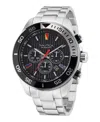 Nautica Men's Analog Silver-tone Stainless Steel Watch Set, 48mm In Silver