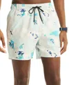 Nautica Men's Blue Tint Swim Trunks In Blue Tint