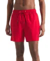 Nautica Men's Bright Cobalt Swim Trunks In L Red