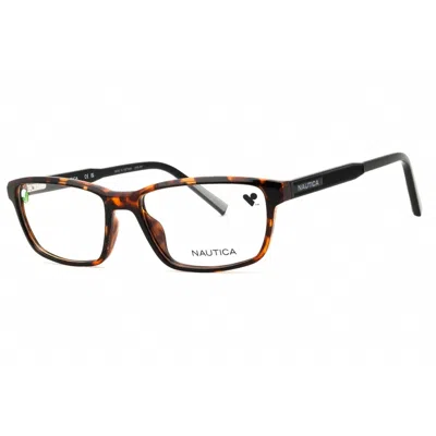 Nautica Men's Brown Rectangular Eyeglass Frames N8199