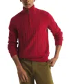 Nautica Men's Cable Long Sleeve Sweater In Red