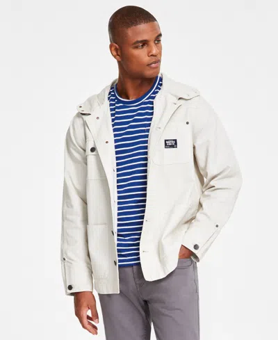 Nautica Mens Chore Jacket Striped T Shirt Slim Jeans In Cement
