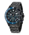 Nautica Men's Chronograph Black Stainless-steel Watch, 44mm In Black