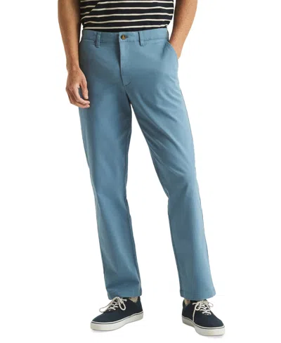 Nautica Men's Classic-fit Stretch Solid Flat-front Chino Deck Pants In Coronet Blue