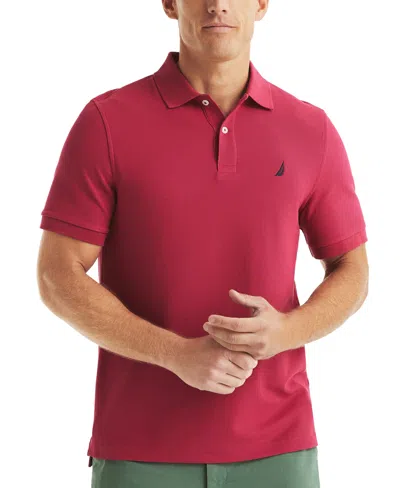 NAUTICA MEN'S CLASSIC FIT DECK PERFORMANCE POLO SHIRT