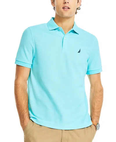Nautica Men's Classic-fit Performance Deck Polo Shirt In Angel Blue