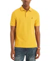 Nautica Mens Sustainably Crafted Classic Fit Deck Polo In Goldstar