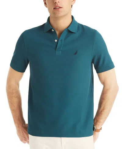 Nautica Men's Classic-fit Deck Polo Shirt In Blue