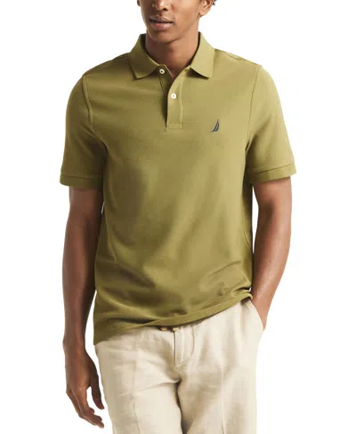 Nautica Men's Classic-fit Performance Deck Polo Shirt In Green