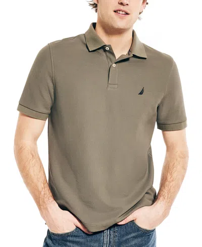 Nautica Men's Classic-fit Performance Deck Polo Shirt In Hillside Olive