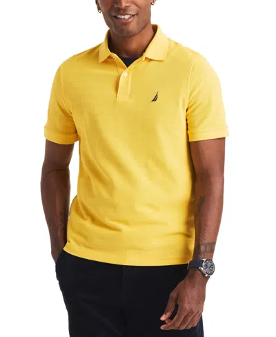 Nautica Men's Classic-fit Performance Deck Polo Shirt In Yellow