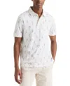 Nautica Mens Classic Fit Printed Polo In White
