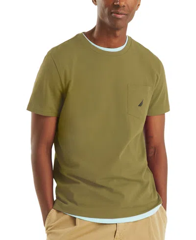 Nautica Men's Classic-fit Solid Crew Neck Pocket T-shirt