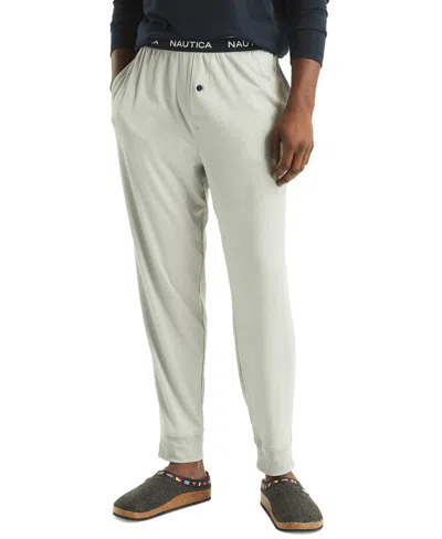 Nautica Men's Classic-fit Stretch Solid Sleep Joggers In Grey Heather