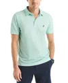 Nautica Men's Classic-fit Stripe Moisture Wicking Performance Golf Polo Shirt In Green
