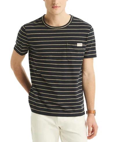 Nautica Men's Classic-fit Stripe Pocket T-shirt In Navy Seas