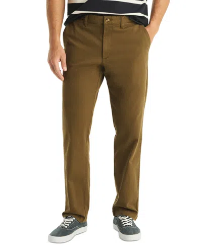 Nautica Men's Classic-fit Twill Deck Pants In Dark Olive