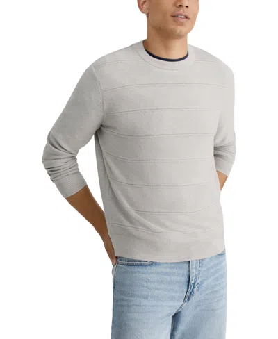 Nautica Men's Classic-fit Textured Crewneck Sweater In Gray
