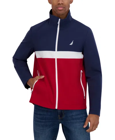 Nautica Men's Color Blocked Transitional Jacket