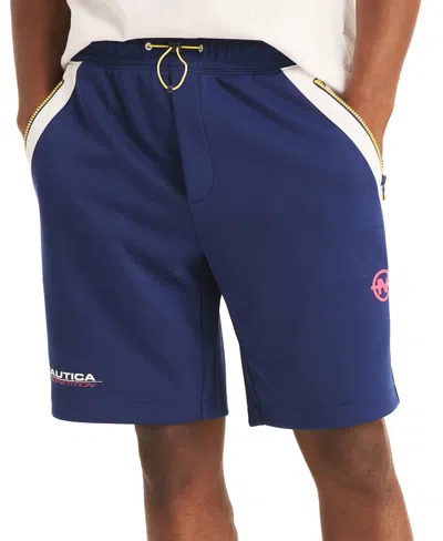 Nautica Mens Competition Sustainably Crafted 9" Short In Blue Depths