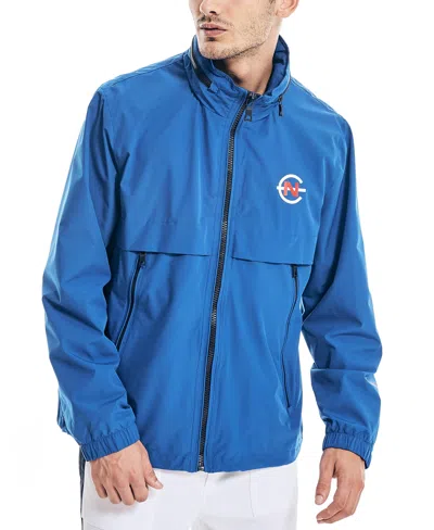 Nautica Men's Competition Water-resistant Full-zip Jacket In Bright Cobalt