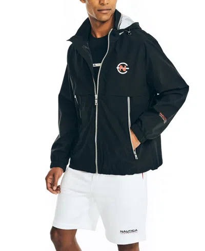 Nautica Men's Competition Water-resistant Full-zip Jacket In True Black