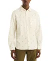 Nautica Mens Corduroy Printed Shirt In Marshmallow