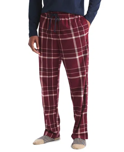 Nautica Men's Cozy Open Bottom Plaid Fleece Relaxed-fit Pajama Pants In Multi