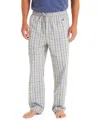 Nautica Men's Crafted Plaid Poplin Sleep Pant In High Rise