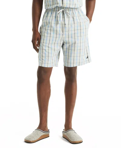 Nautica Men's Crafted Plaid Poplin Sleep Short In High Rise