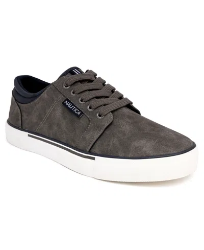 Nautica Men's Crandol Flat Casual Sneaker In Brown,navy Pop